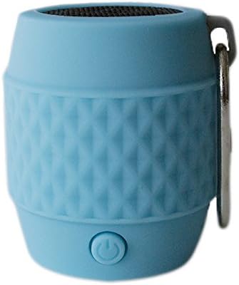 Ice Blue Portable Keychain Bluetooth Wireless Mb4 Speaker Powerful Sound, Colorful and Stylish with Built-in Microphone