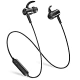 Bluetooth Headphones TaoTronics Wireless Earbuds Sports Earphones 9 Hours 4.2 Magnetic Lightweight & Fast Pairing (cVc 6.0 Noise Cancelling Mic, Snug Silicon Earbuds) - Upgraded Version