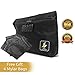 KUR Smell Proof Bag with 4 Mylar bags - Waterproof Case for Herb, Cigarette, Pipe, Vape and Smelly Accessories - Odorless Storage Container with Activated Carbon, Lock and Zipper - (Black 11X7.5X2.5)