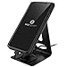 WixGear Cell Magnetic Phone Stand, Premium Phone Holder for iPhones, Android Smartphones & Mini Tablets –Sturdy Metal Phone Stand for Desk with Smart Cord Holder, Magnetic Cell Phone Mount