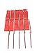 Ymkf Sqqr 6.5-Foot Long Red Dancing Ribbon Streamer Rhythm Ribbon Set Pack of 10