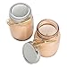 Candle Impressions Real Wax Flameless LED Mason Jar Candles w/ 5 Hour Timer - Set of 2 - Sand