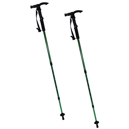 2 Pack Asr Outdoor Lighted Led Expandable Trekking Poles Assorted Colors