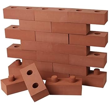 Build Me STEM Brick Building Blocks for Kids, 25 Piece Foam Block Builders Set for Construction and Stacking - 8