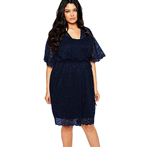Benningco Womens Fashionable Blue 2pcs Plus Size Lace Wrap Dress | Desertcart Gambia Benningco Womens Fashionable Blue 2pcs Plus Size Lace Wrap Dress | Desertcart Gambia