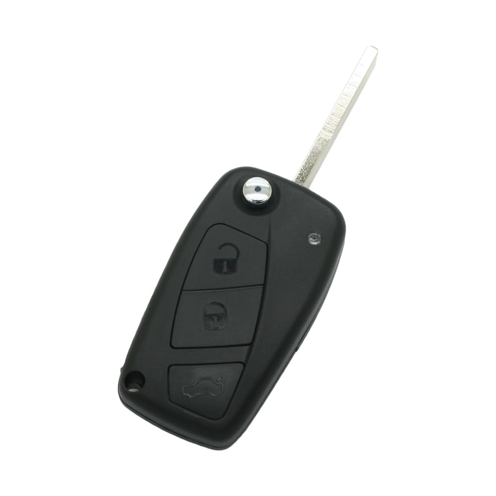BROVACS Replacement Key Shell Compatible with FIAT 3 Button Keyless Entry Flip Remote Key Case Fob SS262