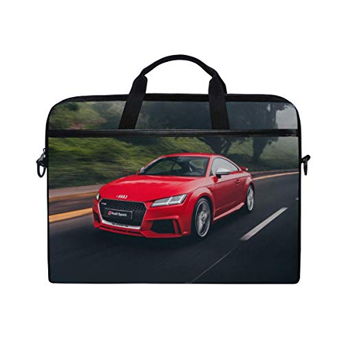 Audi Tt Audi Sports Car Laptop Shoulder Messenger Bag Case Sleeve for 14 Inch to 15.6 Inch with Adjustable Notebook Shoulder Strap