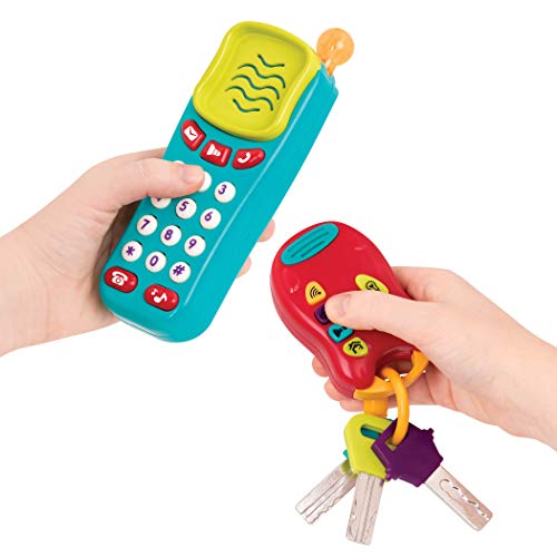 Battat Combo Set Light & Sound Phone + Keys Toddlers Ages 0+ (2 Piece) Toy Coupons Best