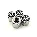 iDoood Set of 4 Car Tire Valve Stem Air Caps Cover + Keychain For Honda