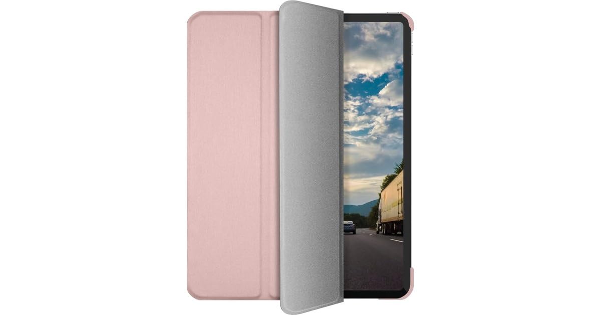 Macally BOOKSTAND PRO 4L, case and stand for Apple iPad Pro 12.9" (2020)", Rose