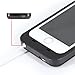 iPhone 5S Battery Case, iPhone SE Battery Case, JIUNAI iPhone 5S Portable Charger Recharge External Power Bank Charging Case 2500 mAh Battery Backup Protective Charger Case for iPhone 5 5S SE Black