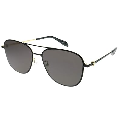 Sunglasses Alexander McQueen Iconic Aviator AM0187SK New ALEXANDER MCQUEEN AM0187SK 003 56mm Gold Aviator  main image 4