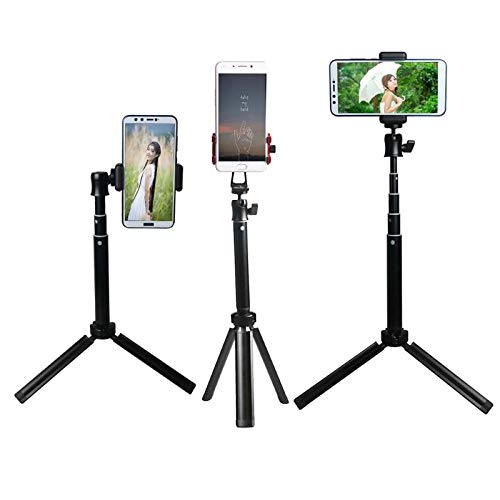 Tripods 360 Degree Aluminum Alloy Selfie Stick Tripod Monopod with Mobile Phone Clip Set for Gopro Action Camera
