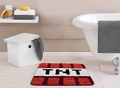 Jay Franco Minecraft Creeper TNT Tufted Polyester Bath Rug, Kids Bath ...
