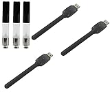 3 Batteries w/ 3 - 0.5 ml Cartridges and 3 USB Charger (510 thread) O Pen