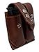 New Barsony Brown Leather Double Magazine Pouch for .380 Ultra-Compact 9mm 40 45