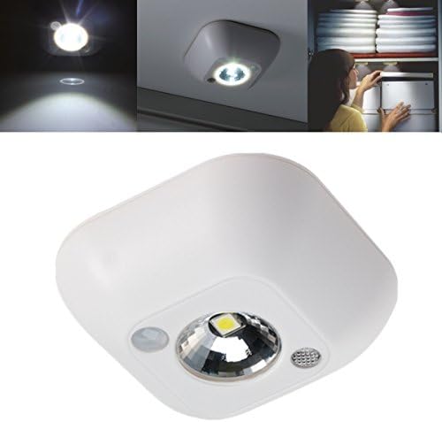 Mini Wireless PIR Motion Sensor Night Light Battery Powered Porch Cabinet Lamp