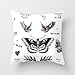 Pastoral Style Polyester Decorative Throw Pillow Cover Cushion Case New Tattoo Square 18 X 18 Inches