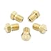 Anycubic 5Pcs 0.4mm Brass 3D Printer Nozzle Print Head M6 Threaded Nozzle for 1.75mm ABS PLA Filament