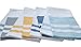 Kitchen Dish Towel by F.E.D, Extra Large Tea Towel in 4 colours, 100% Professional Cotton, Machine Washable Fabric (Set/Pack of 4)