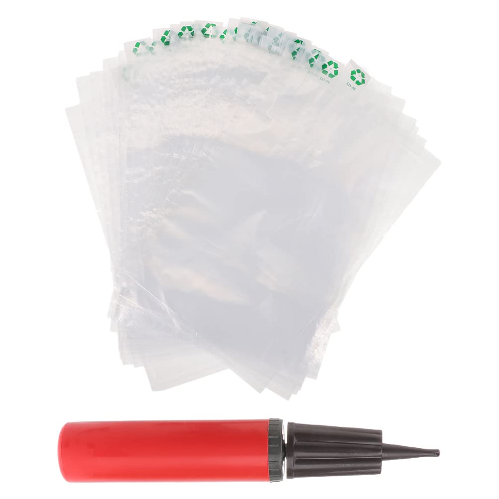 Healeved Packaging Bags 1 Set of Inflatable Bag with Pump Packaging Air Inflatable Cushion Air Blocking Protector for Packing and Shipping White