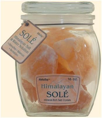 Himalayan Salt Sole Salt Chunks In Jar - 16 Oz