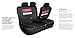 FH Group PU006115 Varsity Spirit PU Leather Seat Covers (Purple) Full Set with GIFT - Universal Fit for Trucks, SUVs, and Vans