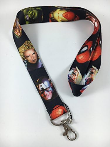 Batman Symbol Costume Cosplay Props Keychain Badge Holder Lanyard (Adventures)