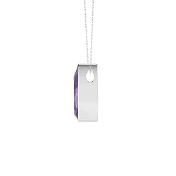 LUSTRE AND LIGHT Pear Shape Natural Amethyst Slider