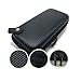 Carrying Case Portable Protection Hard Case Mini Universal Portable Bag Carbon Fiber Pattern with Hook Clip Key Chain for Kanthal Wire, E-Cigarette, Vapes, Vape Mods and E-Liquid