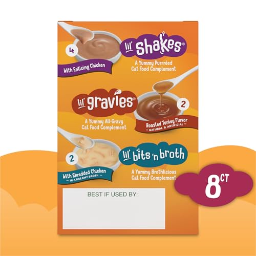 PURINA FRISKIES POULTRY FAVES BROTH AND GRAVY CAT FOOD COMPLEMENTS VARIETY PACK – 8 CT. BOX