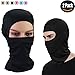 LEAGY Sunguard UPF 50+ [6 in 1] Classic Waffle Knit Beanie,Multi-Functional Headwear, Face Masks, Mask Hats, Face Protection Mask, Balaclava Face Mask, Uv Protection (Black)