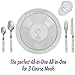 Amethya Glass Beverage Dispenser with Metal Lid (Dinner Set)