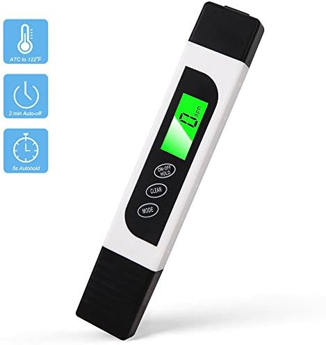 Tamala TDS Meter Digital Water Tester, ppm Tester with ATC, Dual-color Backlit Screen Display, Multifunction EC Meter 3IN1 for Tap Water, RO/DI Systems, Aquarium, etc, by