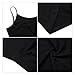MISSKY Women Lady Round Neck Sleeveless Adjustable Fit and Flare Skirt Suspender Casual Swing Dress