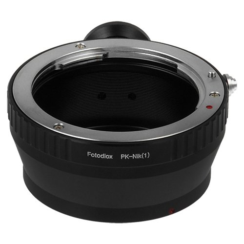 Fotodiox Lens Mount Adapter, Pentax K (PK) Lens to Nikon 1-Series Camera, fits Nikon V1, J1 Mirrorless Cameras