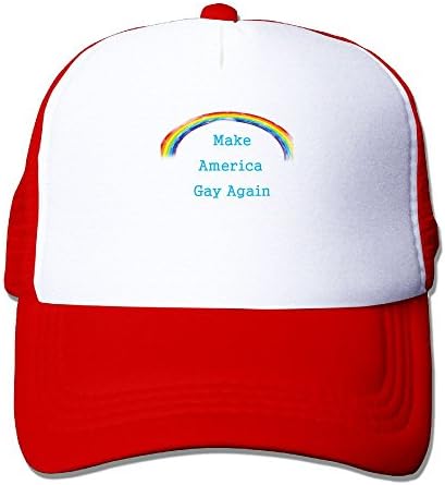 Fjwriog Make America Gay Again Rock Climbing Baseball Cap Vintage Adjustable Red