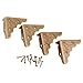 dophee 12Pcs Antique Brass Jewelry Box Corner Case Chest Corner Protector Guard Edge Cover
