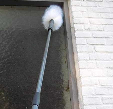 Staubwedel aus Lammwolle mit Teleskopstange, ausziehbar von 69 bis 119 cm