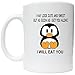 Cute Penguin I May Look Cute and Sweet White Ceramic Coffee Cup [Kitchen]