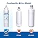 Waterspecialist WS608 Water Filter, Replacement for 4396841, Everydrop® Filter 3, EDR3RXD1, 4396710, Kenmore® 46-9083, 46-9030, Refrigerator Water Filter, 1 Filter