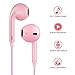 Headphones,4Pack Stereo Sound Earbuds,in-Ear Earphones with Built-in Mic Compatible iPhone 6/6 Plus,6s/6s Plus,iPhone SE 5s 5c,Smartphones and Other Devices with 3.5mm Audio Port(Pink)thumb 2