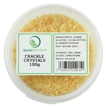 Special Ingredients Erdbeere Crackle Crystals Knallbrause 100g - Ideal für Kuchen, Bonbons und Eiscreme (Deutsche Etiketten und Anleitungen) …