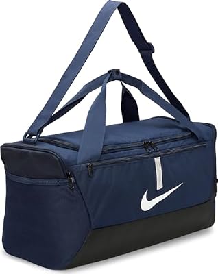 CU8097-410 NK ACDMY Team S Duff Gym Bag Unisex Adult Midnight Navy/Black/(White) Tamaño Uni