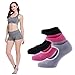 LIBRUONE Yoga Barre Socks Non Slip Skid for Barre Pilates Ballet Cotton Socks One Size 5-10
