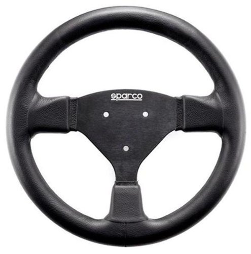 Sparco 015P270LN Black Leather Steering Wheel