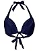 Firpearl Women Retro Halter Monroe Swimsuit Top Triangle Padded Bikini