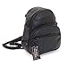 Leather Backpack Purse Mid Size & Convertible into single strap sling Bag or Backpack wearing Multiple Organizer Pockets Black