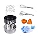 LinkingHome Pressure Cooker Accessories Set Compatible with Instant Pot 5 6 8 Qt, Steamer Basket, Springform Pan, Stackable Egg Steamer Rack, Egg Bites Mold, Egg Beater, Kitchen clip, Silicone Mitts