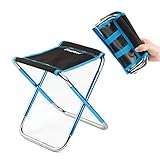 Ultralight Portable Folding Camping Stool for Outdoor Fishing Hiking Backpacking Travelling Little Stools(Large:12″x12″x9.8″; Medium:10.6″x9.4″x8.6″ for Kids)
